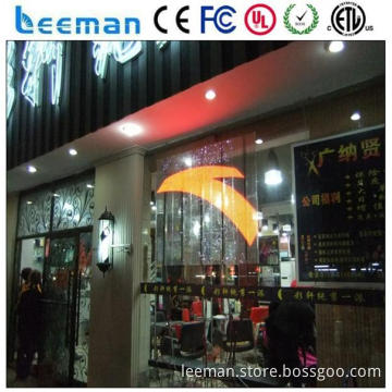 big outdoor advertising screen program led bus message signs board high transparent glass led display screen